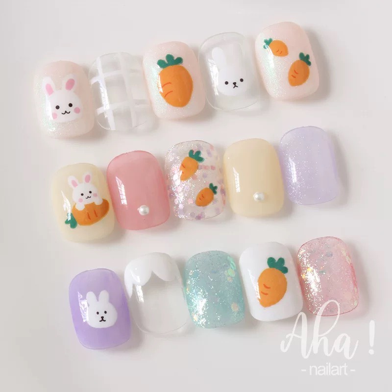 Sticker dán móng hình thú cưng cực đáng yêu