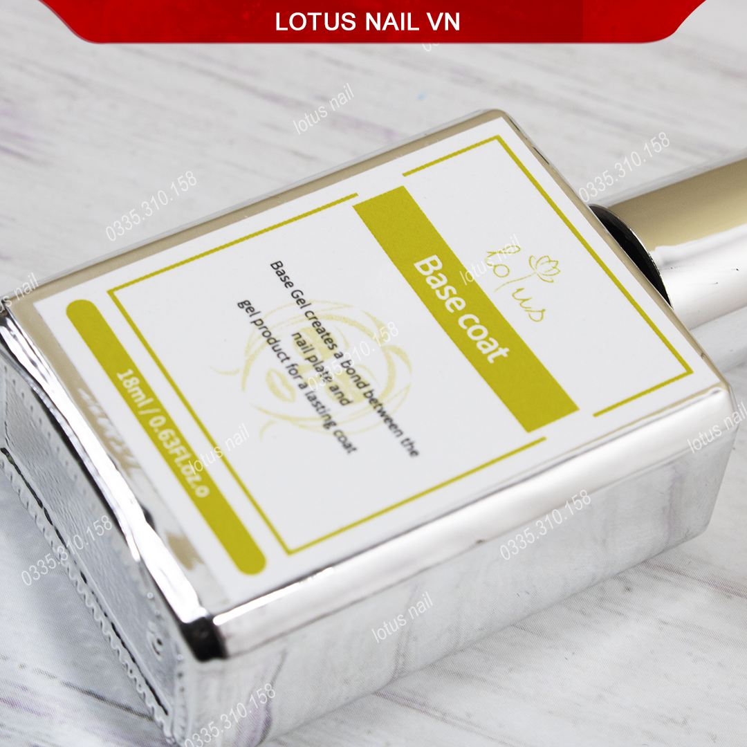 Base coat , gel liên kết Lotus chai 18 ml