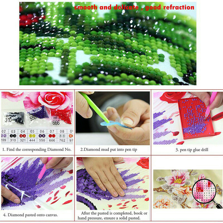 Tranh đính đá Cha mẹ VS321: 88*55cm – chưa đính