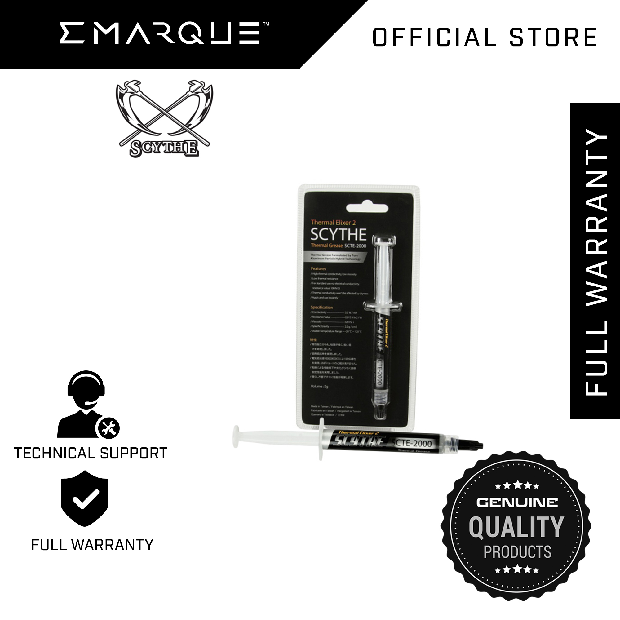 // Scythe Thermal Elixer 2 — CPU Thermal Paste 5g // Lazada