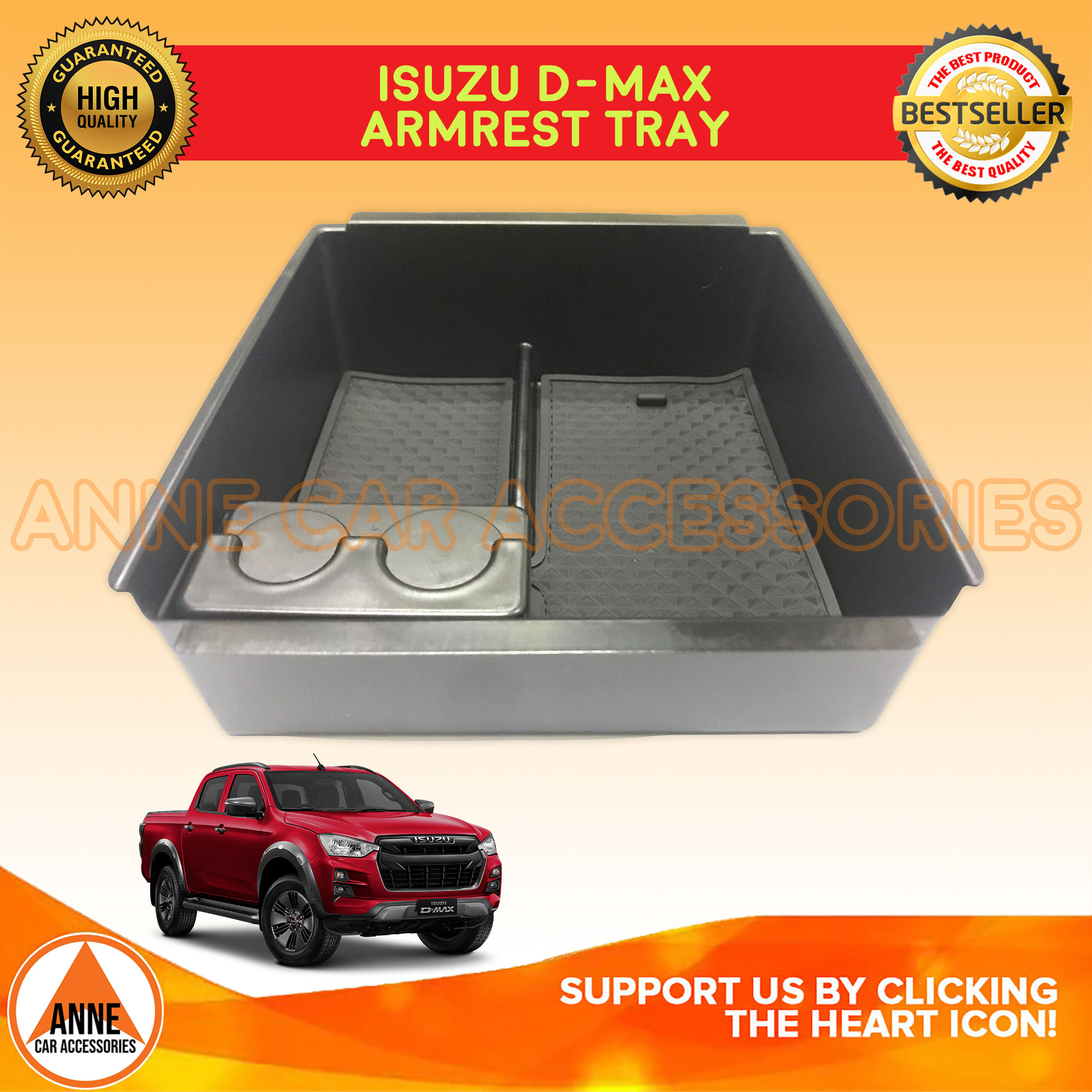Armrest Tray for Isuzu DMax 2015 Onwards Car Center Console Organizer