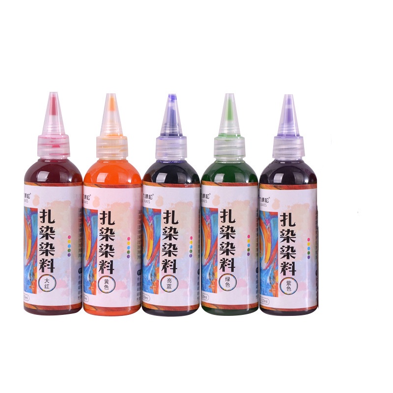 RAINBOW NON TOXIC FABRIC PAINT DYE Garment DIY Graffiti Liquid Fabric