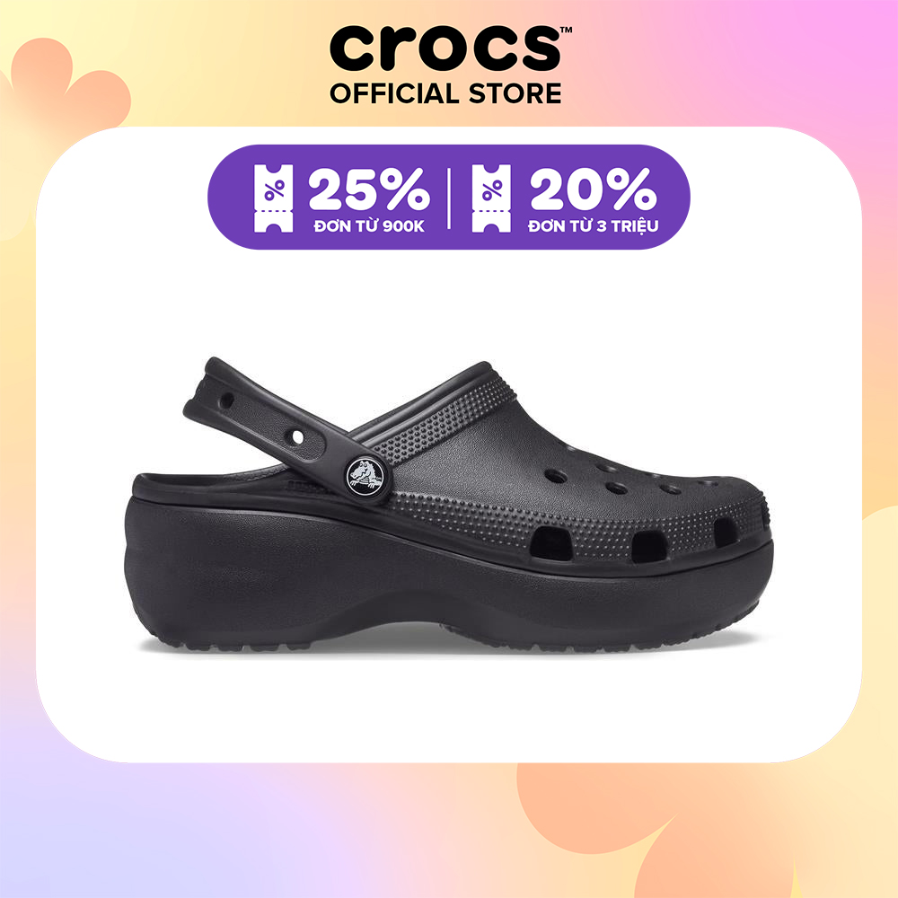 Giày Clog Nữ Crocs Platform Classic - 206750-001