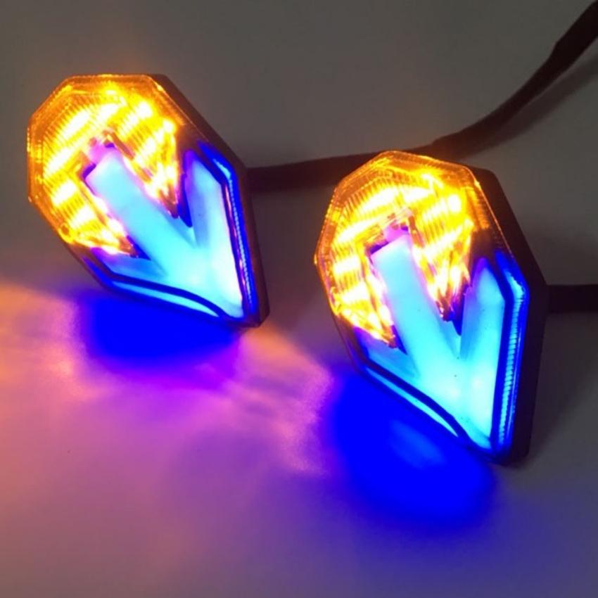 Đèn xi nhan led độ kiểu mũi tên chạy hiệu ứng Audi chuyên lắp cho các dòng xe phân khối lớn, xe Winner X, xi nhan mũi tên cho xe máy