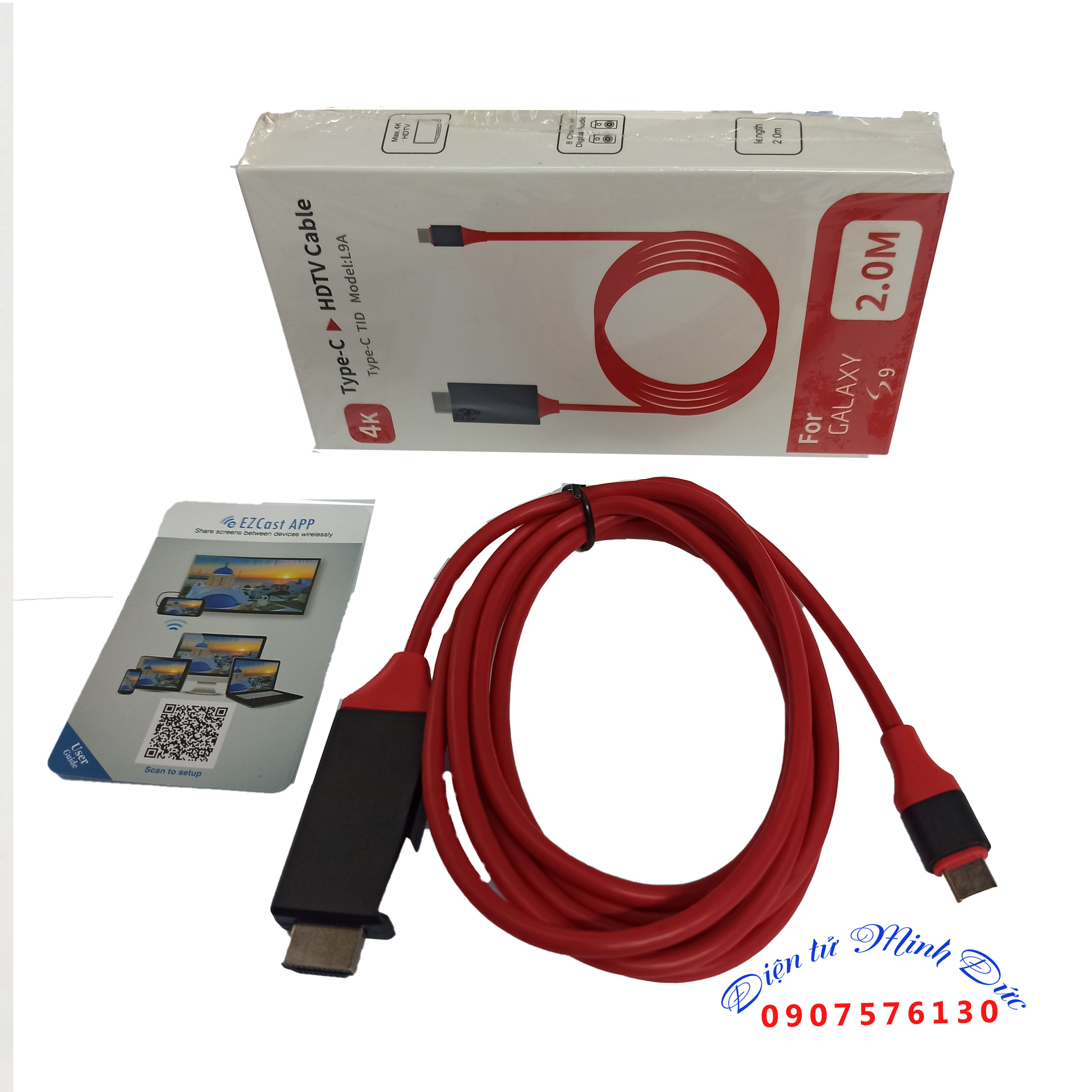 CÁP CHUYỂN TYPE - C HDMI 2M (cáp điện thoại sang  qua Tivi)
