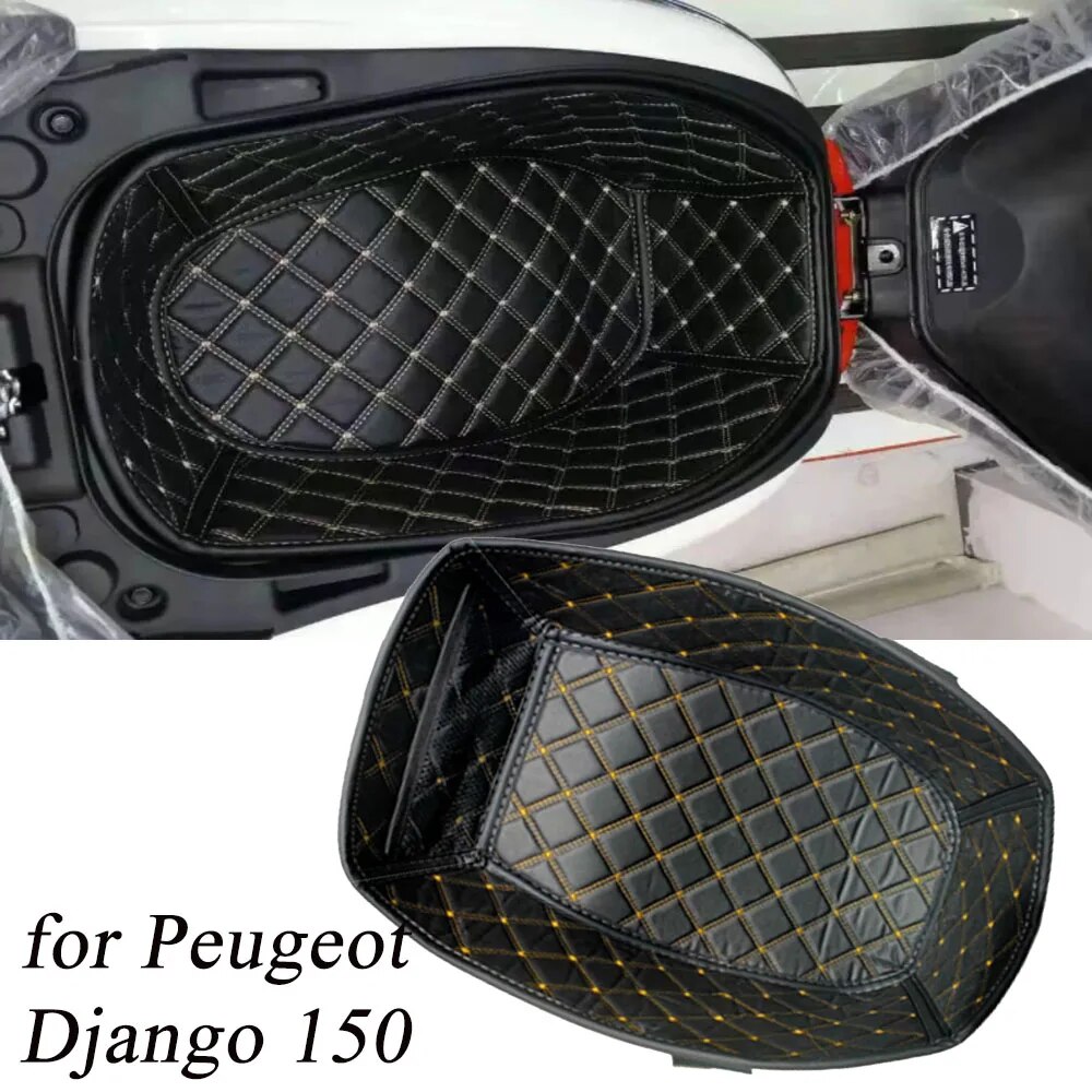 Motorcycle nylon trunk liner interior inner pad cushion luggage mat for peugeot django qp150t-c django 150 sf3 sf4 2019-2022