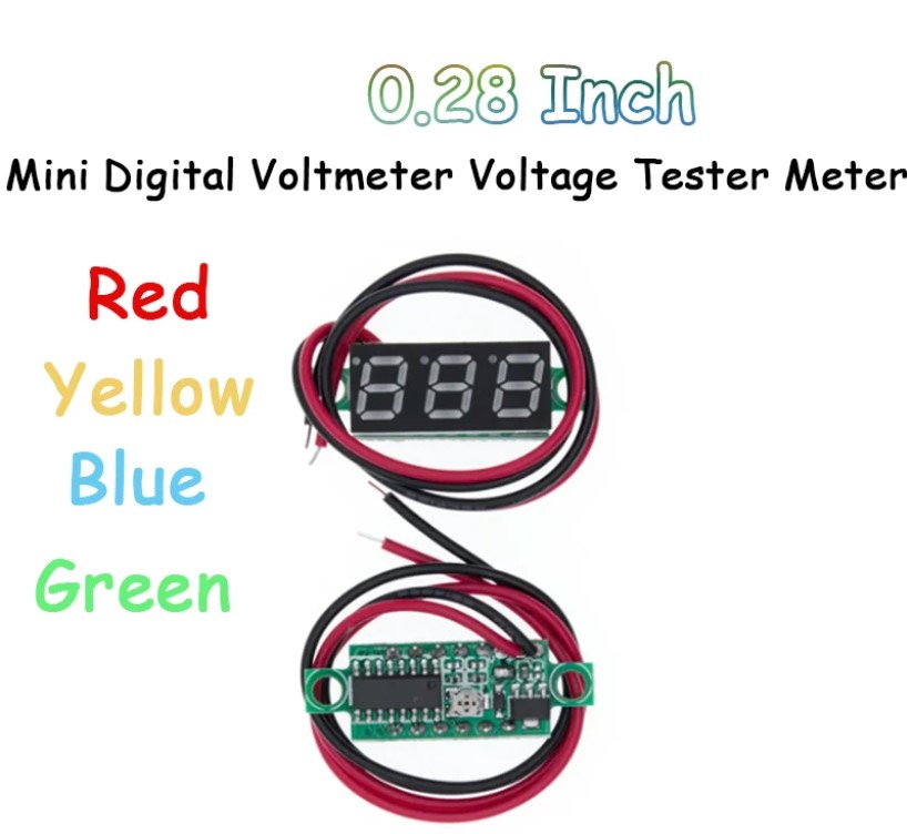 0.28%20Inch%202.5V-40V%20Mini%20Digital%20Voltmeter%20Voltage%20Tester%20Meter%20Red/Blue/yellow/green%20LED%20Screen%20Electronic%20Parts%20Accessories%20-%20Image%202