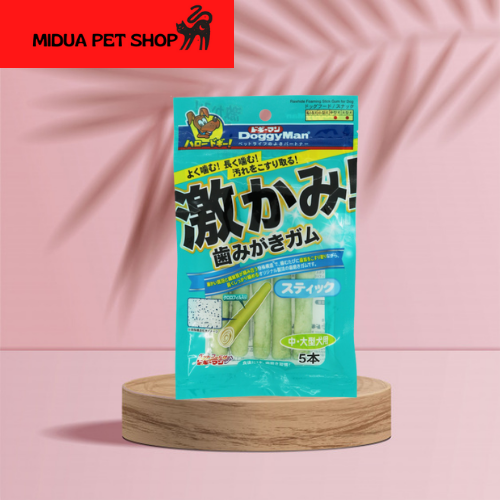 [Hoàn Tiền 10%] Que da bò thơm miệng cho chó Doggy man Nhật