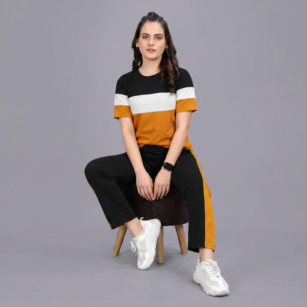 Women's Colorblock Track Suit Set 1242
