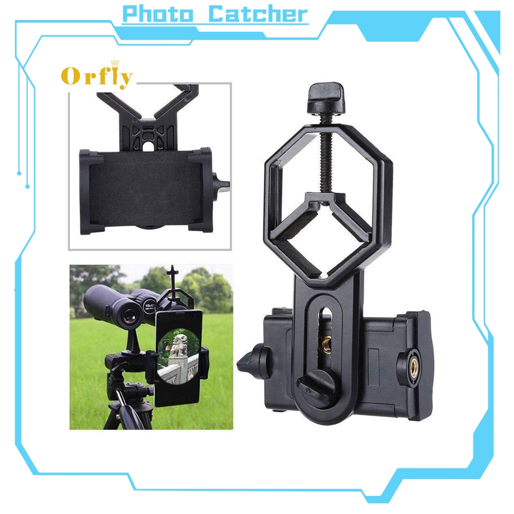 【HOT】 Mobile Phone Holder Clamp Spotting Scope Cellphone Adapter Mount