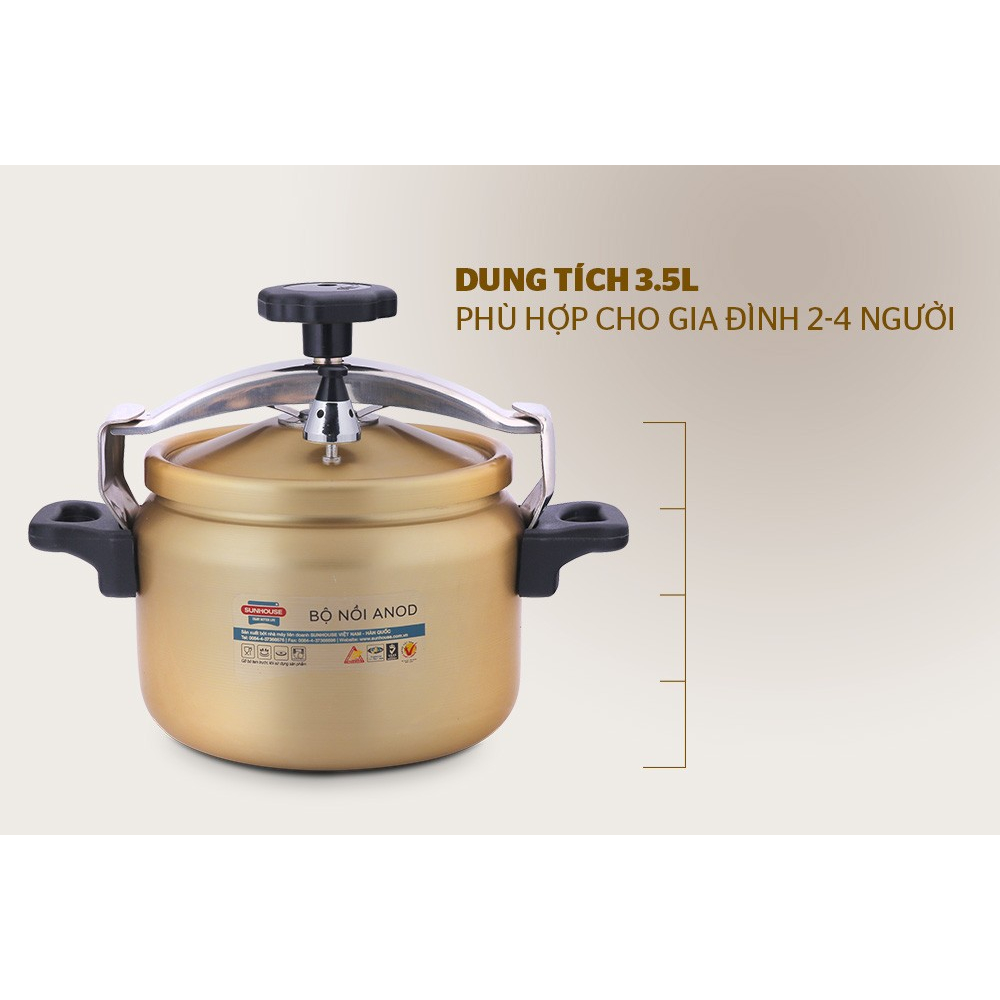 Nồi Áp Suất Anod Sunhouse SHA8354