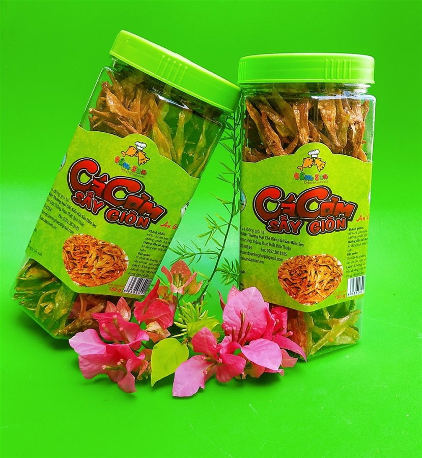 CÁ CƠM SẤY GIÒN ĐẦM SEN - 150gr