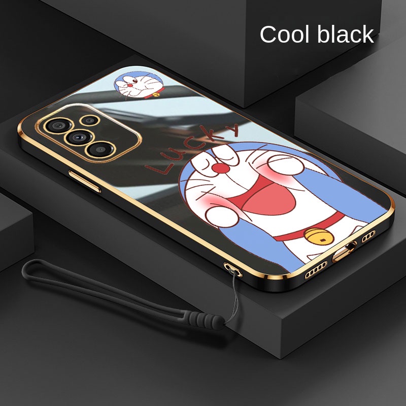 Samsung%20Galaxy%20A06%20A16%20Glossy%20Lucky%20Doraemon%20Casing%20Square%20Edges%20Plating%20Back%20TPU%20Soft%20Case%20Cover%20-%20Image%203