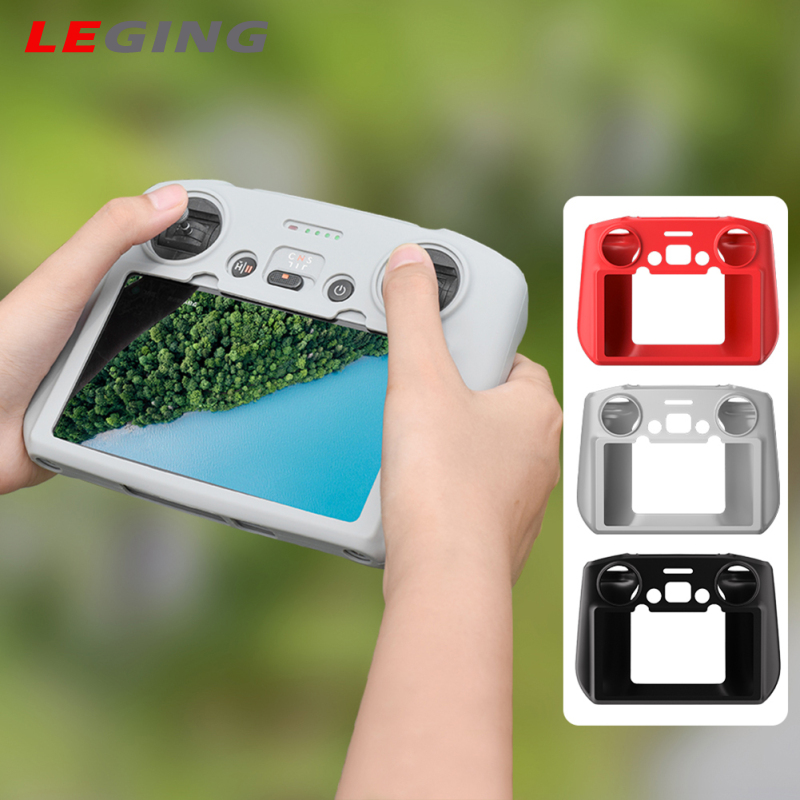 Protective Case Silicone Skin Cover Compatible For Dji Mini 3 Pro Rc With Screen Remote Control Dust Cover