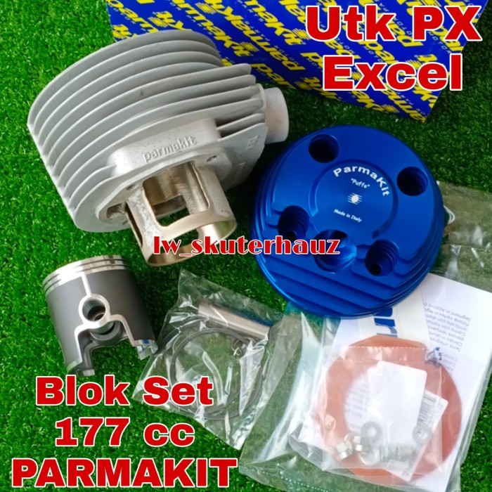 BLOK SET PARMAKIT 177 CC UTK UPGRADE VESPA LARGEFRAME PX EXCEL