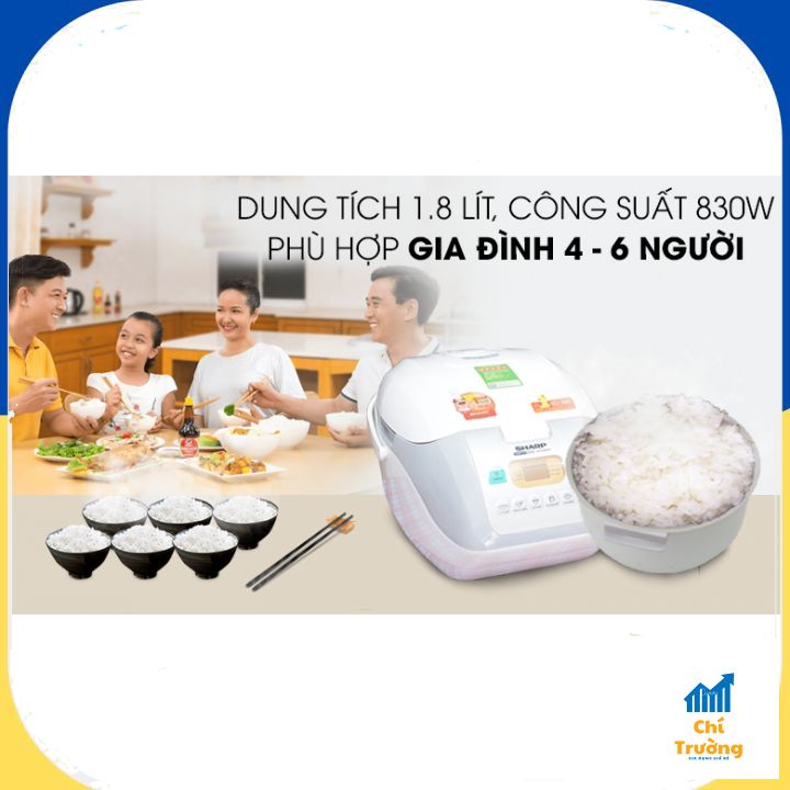 [NỒI CƠM ĐIỆN TỬ]: Sharp 1.8 lít KS-COM18V