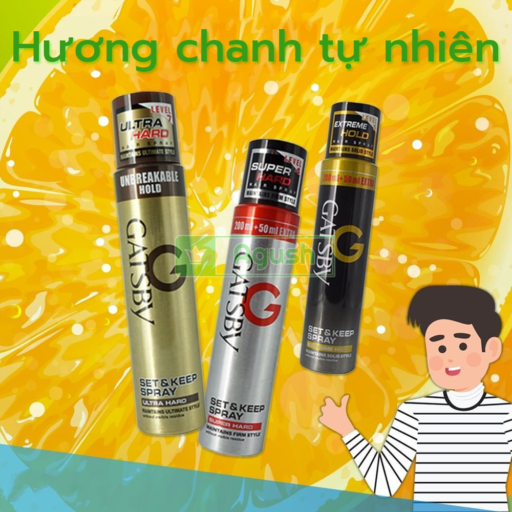 Keo xịt tóc cứng nam GLORIN Restyles Fashion Hair Spray 420ml (Xanh Dương)  | Shopee Việt Nam