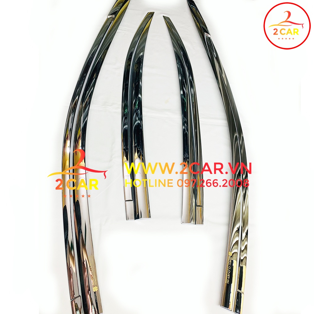 Vè che mưa mạ crom xe toyota Vios 2014- 2020- 2023 hàng chuẩn Autoclover Hàn Quốc