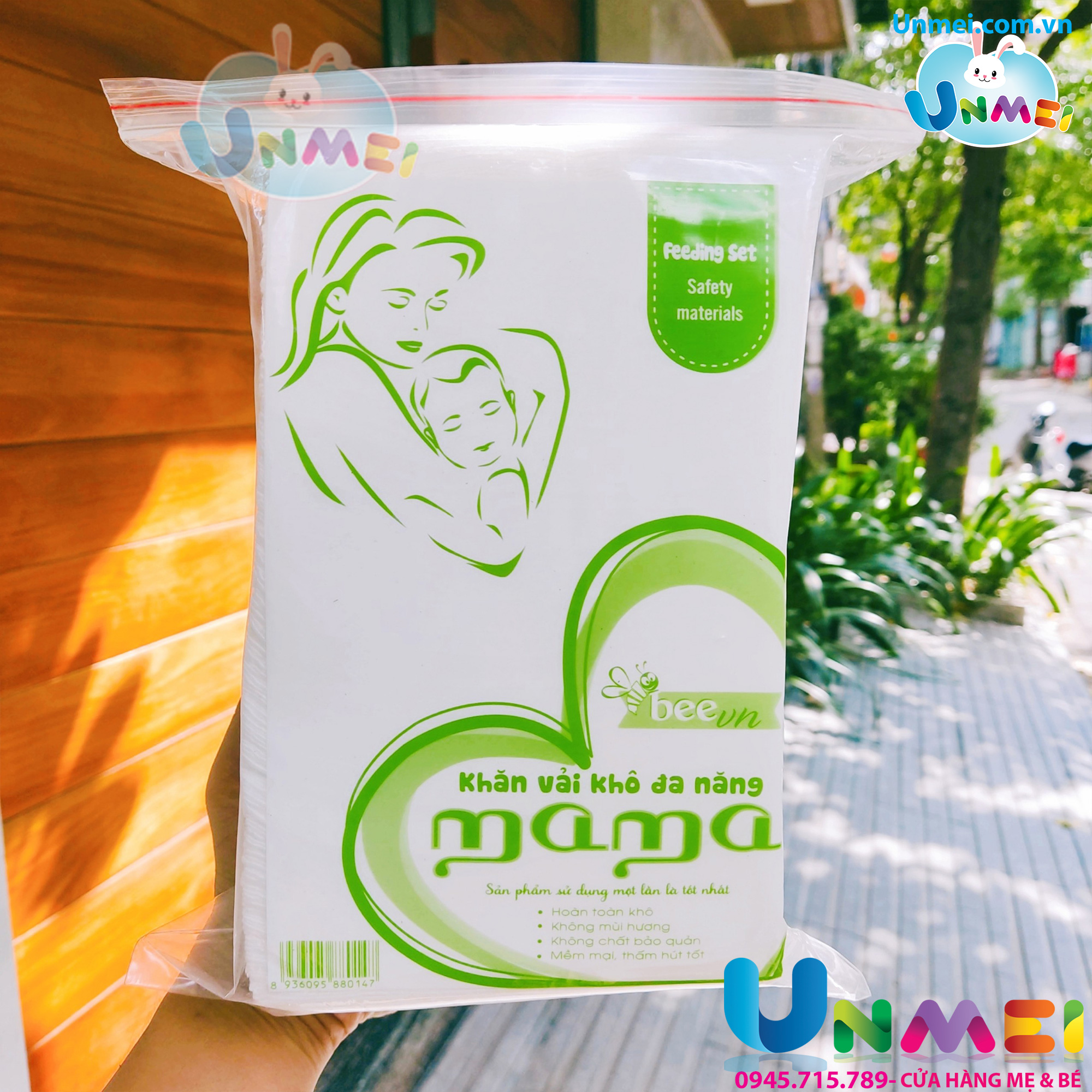 Khăn vải khô đa năng mama 320gr