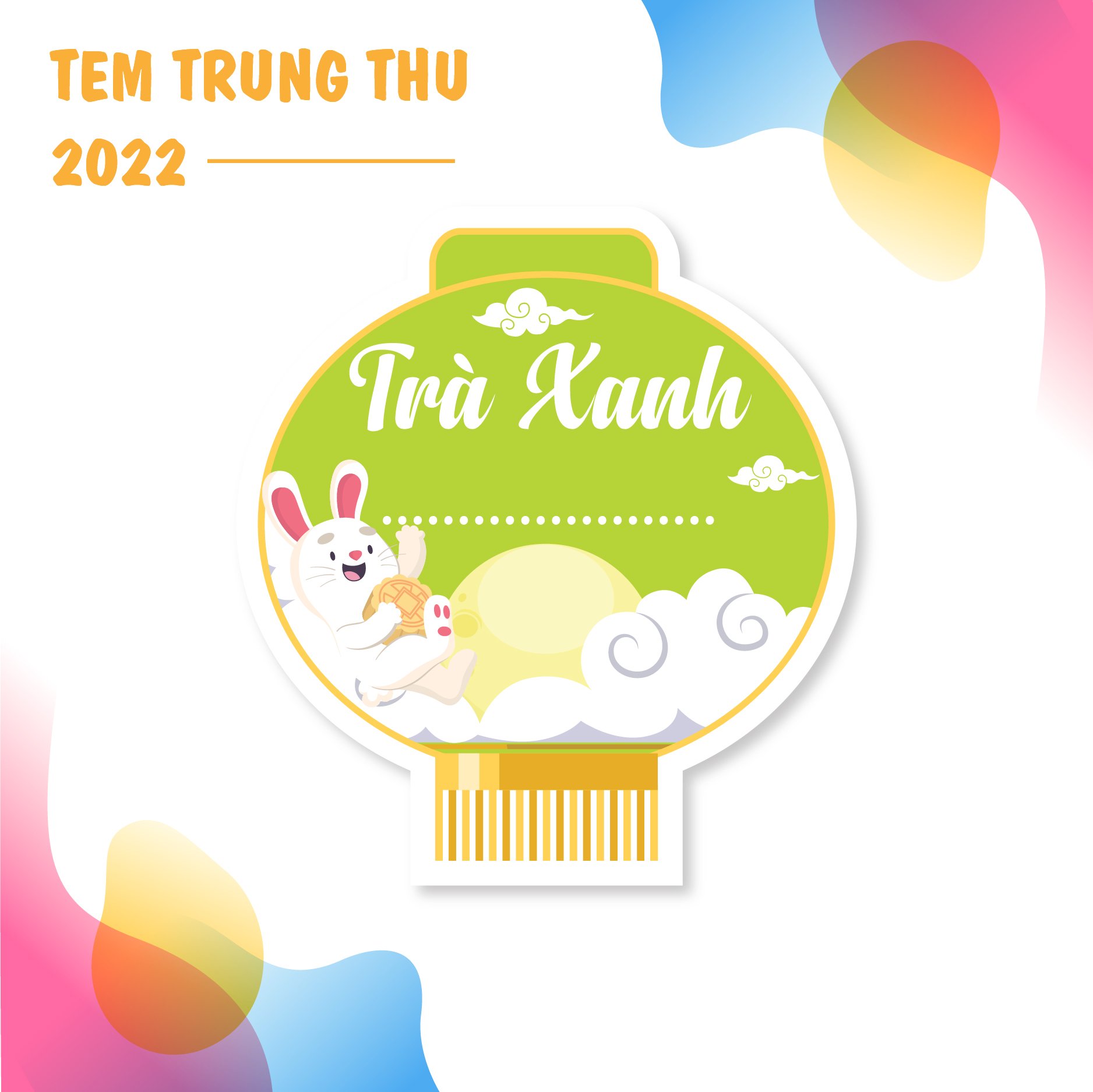 20 tem dán trung thu 2023 - lồng đèn