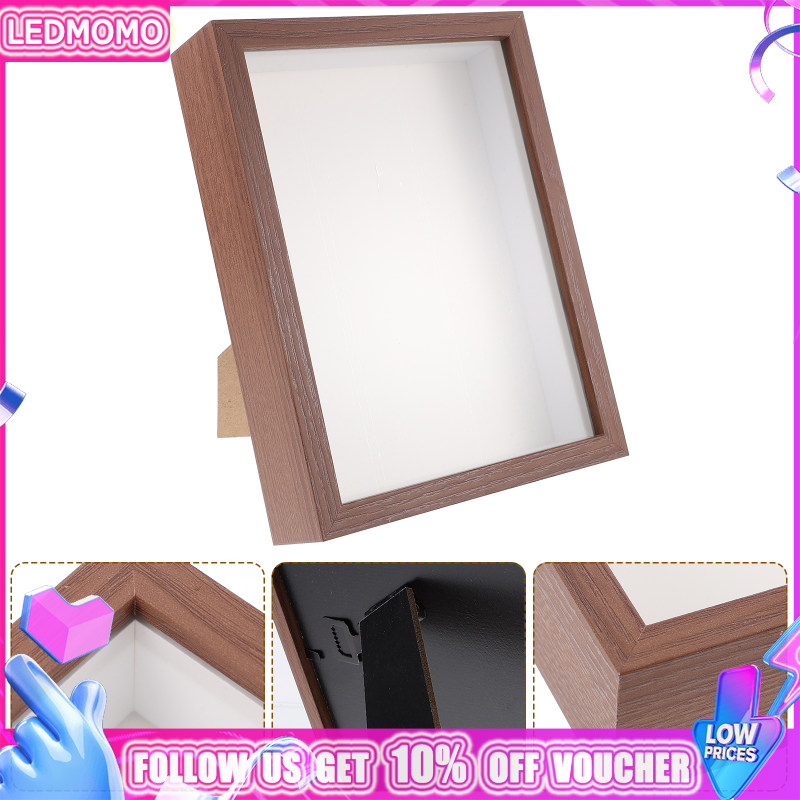 LEDMOMO Decorative Dried Flower Display Frame Display Holder Dried Flower Storage Case Vintage Storage Organizer