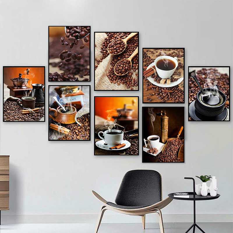 TRANH TREO TƯỜNG TRANG TRÍ QUÁN CAFE 3 THD183 ( Tặng đinh 3 chân )