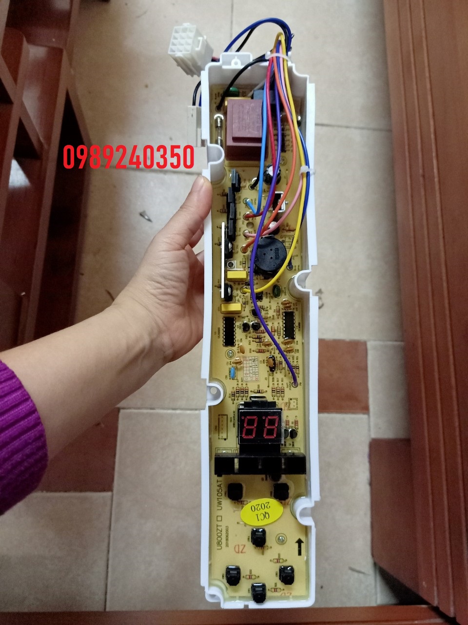 Bo mạch máy giặt AQUA 6 phím cửa đứng