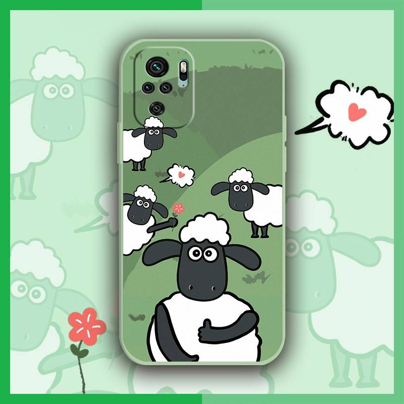 Waterproof Silicone Phone Case For Xiaomi Redmi Note10 4G/Note10S Simplicity colorful cute Soft Case Durable Solid color. 