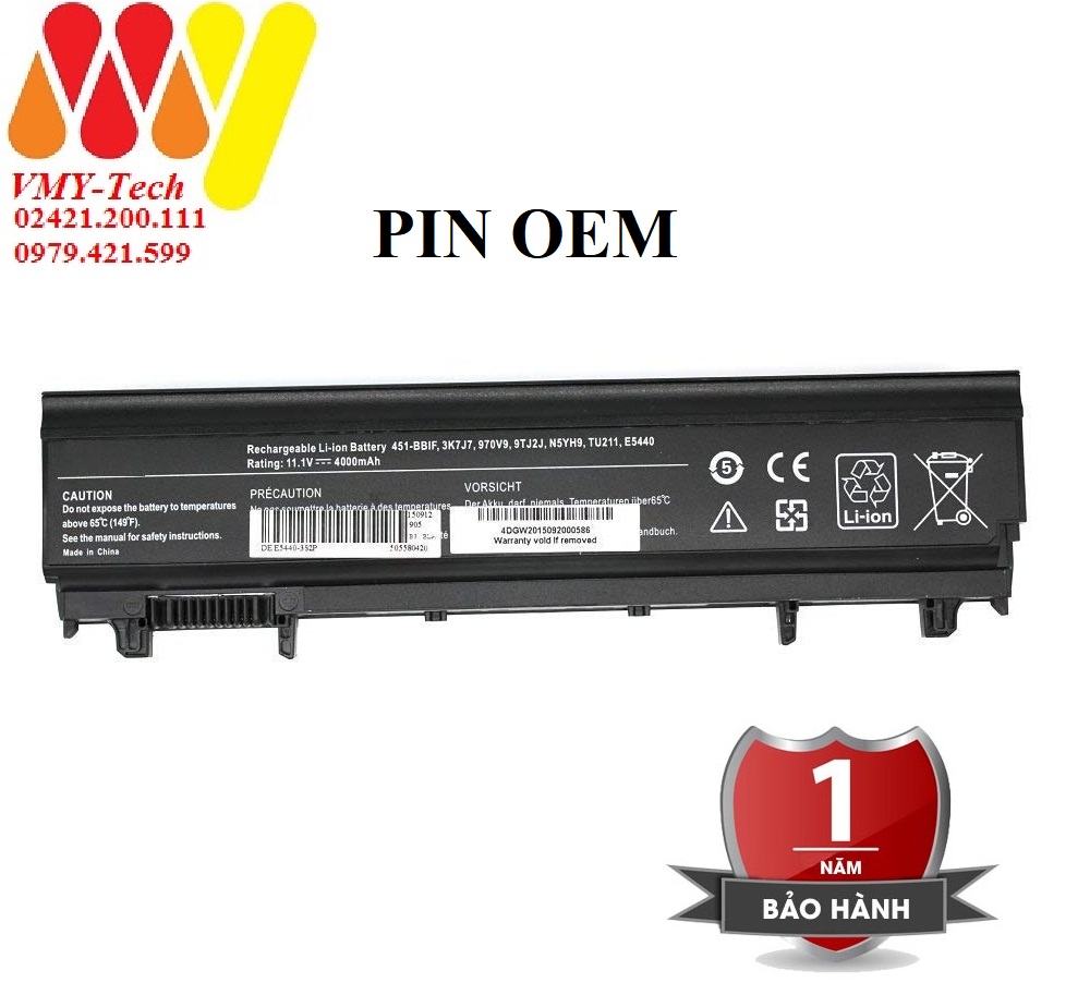 Pin laptop Dell Latitude E5440 E5540