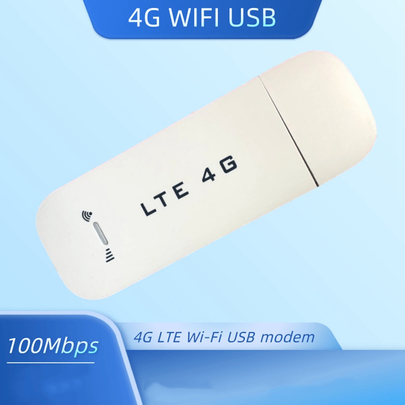 100Mbps 4G LTE USB Wifi Modem 4G USB Dongle Car Wifi Router Lte 4G WiFi Dongle Network Adaptor with Sim...