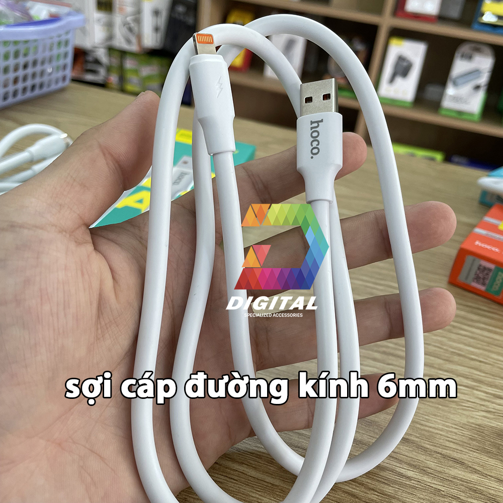 Cáp Sạc Nhanh Hoco DU17 Chính Hãng Dài 1 Mét ( iPhone, Type C, Micro )