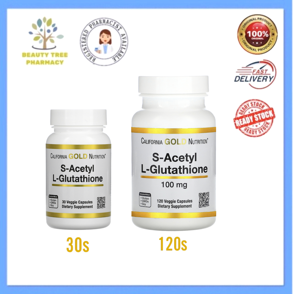 California Gold Nutrition S-Acetyl L-Glutathione 100mg Veggie Capsules | Lazada California Gold Nutrition S-Acetyl L-Glutathione 100mg Veggie Capsules | Lazada