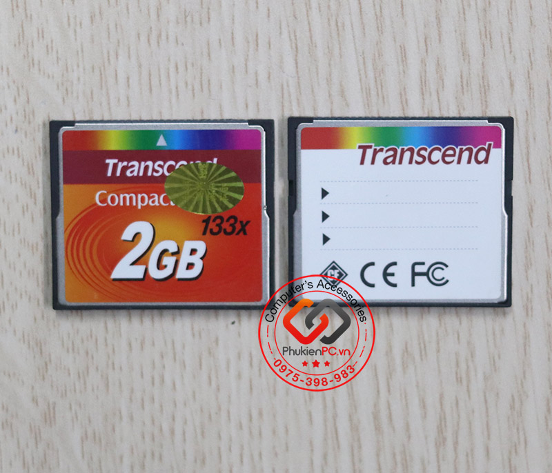 Thẻ nhớ Compactflash 2GB Transcend 133x chuyên dùng cho máy CNC