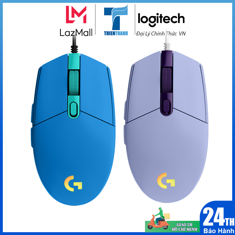 Chuột chơi game Logitech G203 LIGHTSYNC RGB - Hàng Chính Hãng
