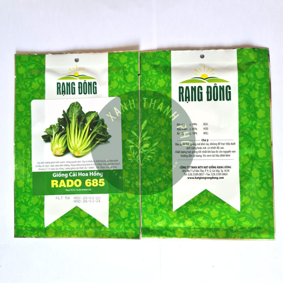 [GIAO HÀNG 2 GIỜ] Hạt Giống Cải Hoa Hồng - Gói 5g