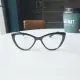 Gọng Kính Mắt Mèo Nhựa Màu Đen Phối Kim Loại Dior Dành Cho Nữ DORIS. 