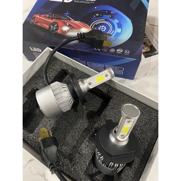 Đèn Pha C6 3 Tim Led Chân H4 Gắn Xe Máy
