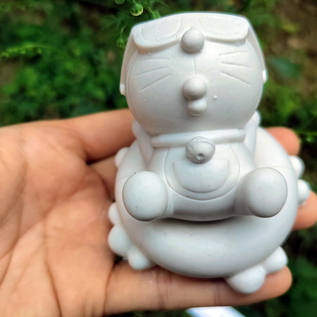 Tượng tô màu, doremon cá tính, size m, tượng thạch cao , tượng trắng decor