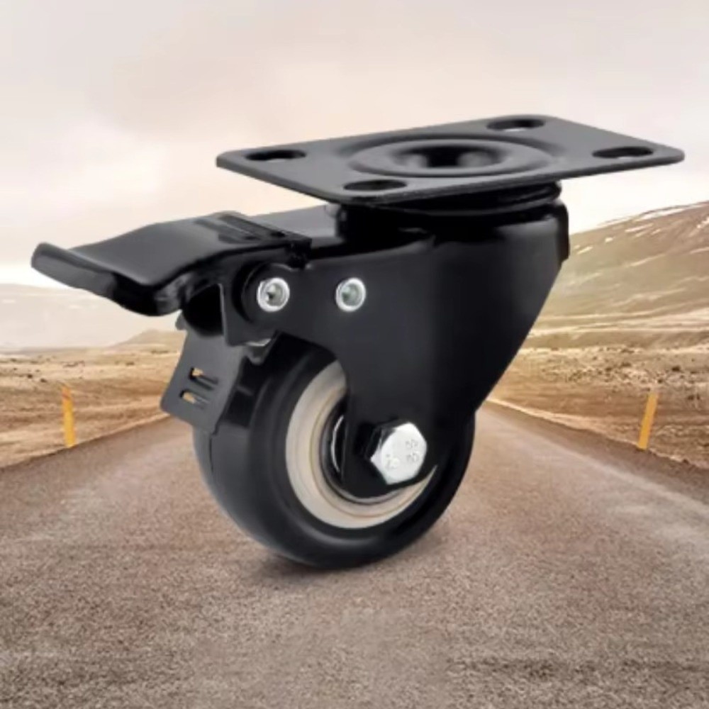 4PCS Convenient 360° Rotation Heavy Duty Casters Smooth Rolling Mute ...