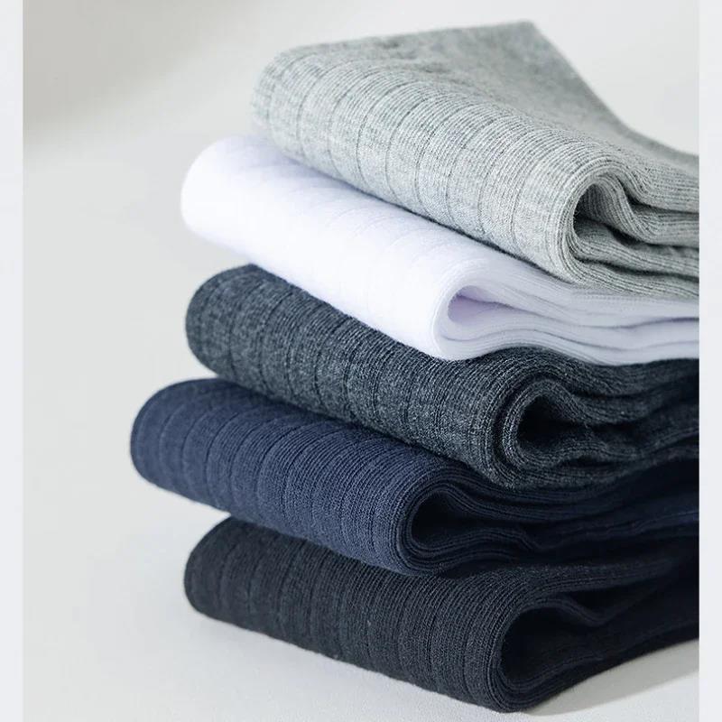 Wenefang%20Fashion%2095%25%20Pure%20Cotton%20Socks%20Men%20Business%20Dress%20Anti-bacterial%20Long%20Socks%20Soft%20Breathable%20Spring%20Summer%20Tube%20Casual%20Sock%205Pairs/Lot%20-%20Image%206