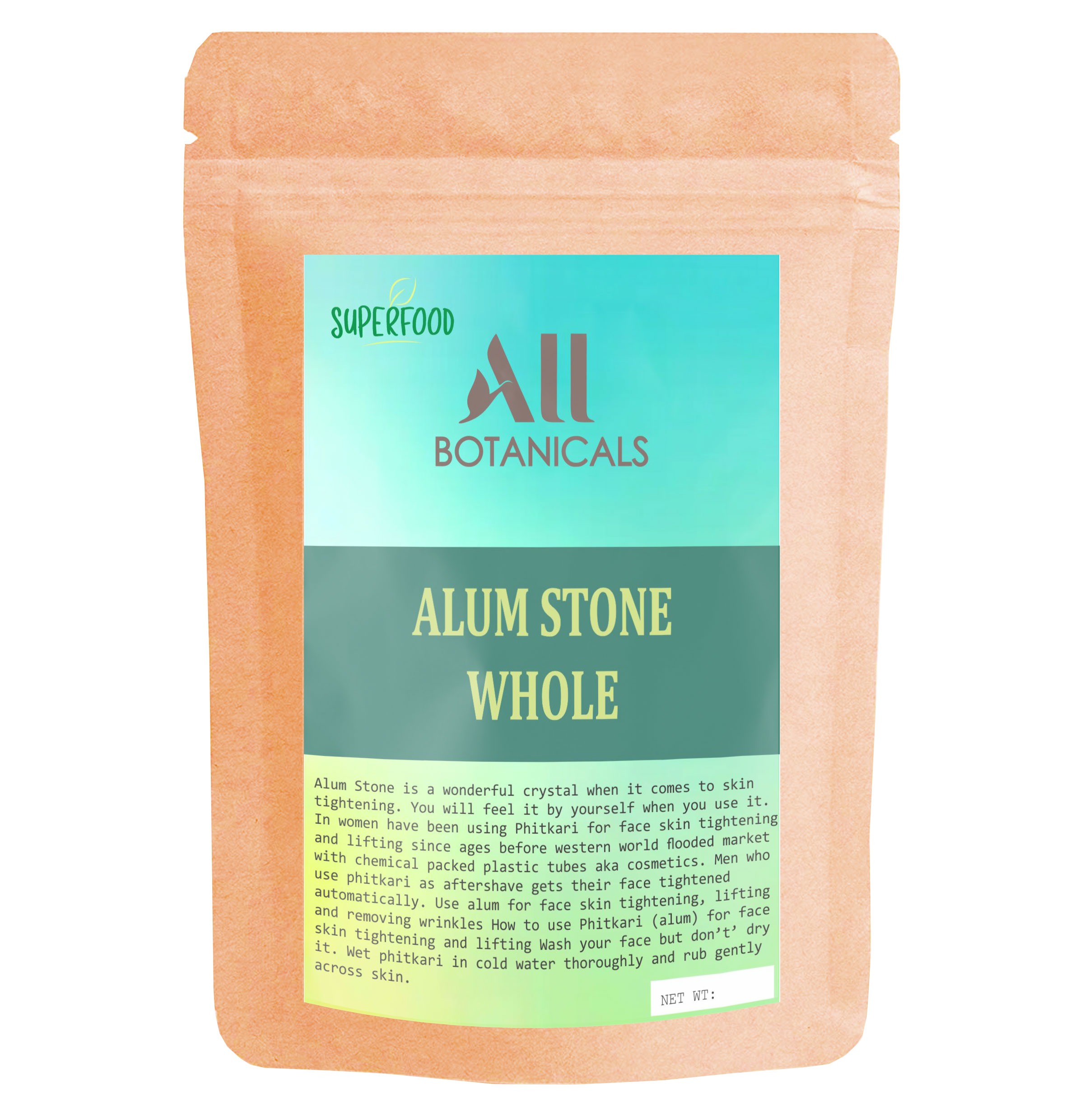 Organic Alum stone whole 1kg | Daraz.pk