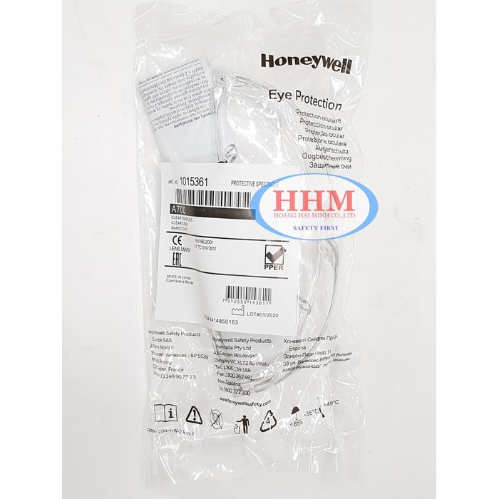 Kính bảo hộ Honeywell A700
