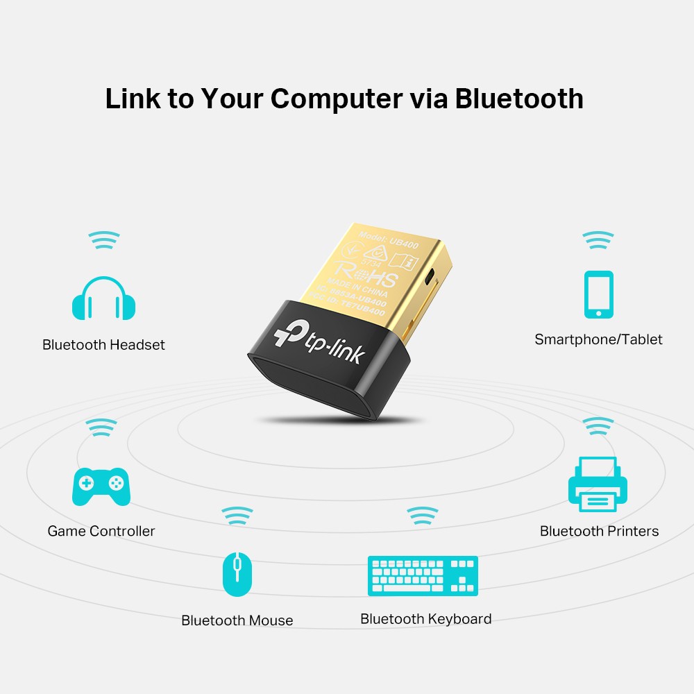 Bộ Chuyển Đổi Bluetooth TP-Link UB400 USB Nano Bluetooth 4.0 - Hãng phân phối chính thức