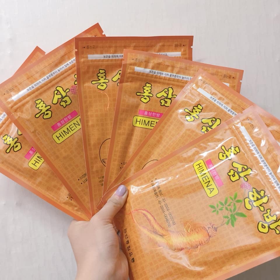 Cao Dán Hồng Sâm Hàn Quốc Bịch 20 Miếng