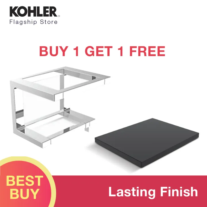 buy 1 get 1 kohler stages tissue holder with tray black k 27357t 7 k 27362t cp lazada singapore