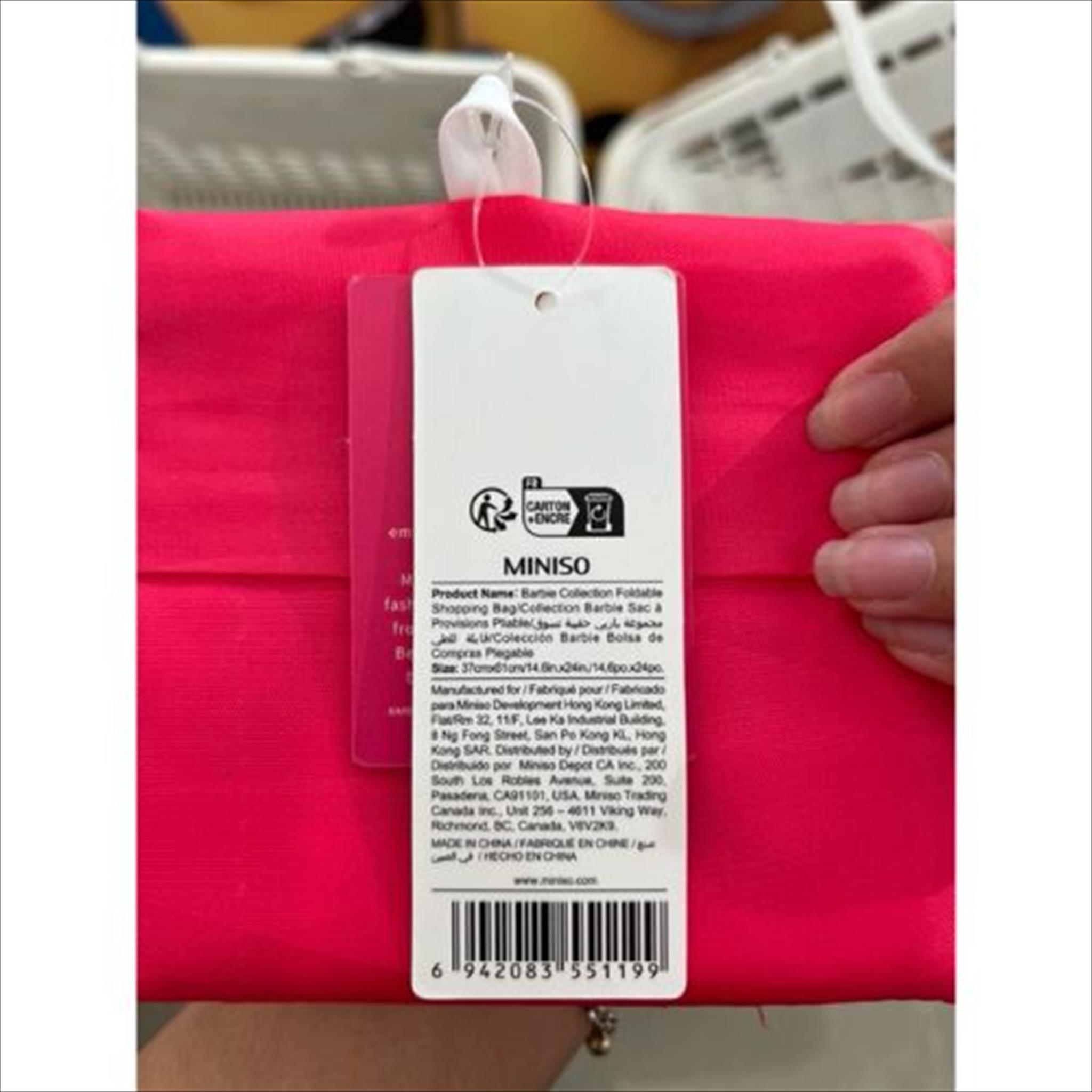 MINISO x BARBIE Shopping bag Fold Lazada Indonesia