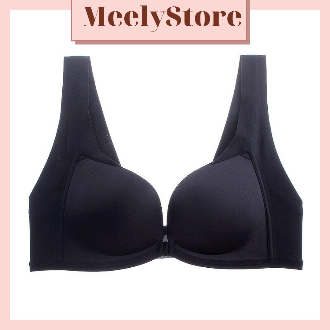 Áo Lót Nữ Su Đúc Non Bảng Lưng To Cài Trước Cao Cấp Không Gọng Mút Mỏng Áo Đúc Mát Lạnh Tàng Hình Màu Trơn Nâng Ngực Tự Nhiên -964