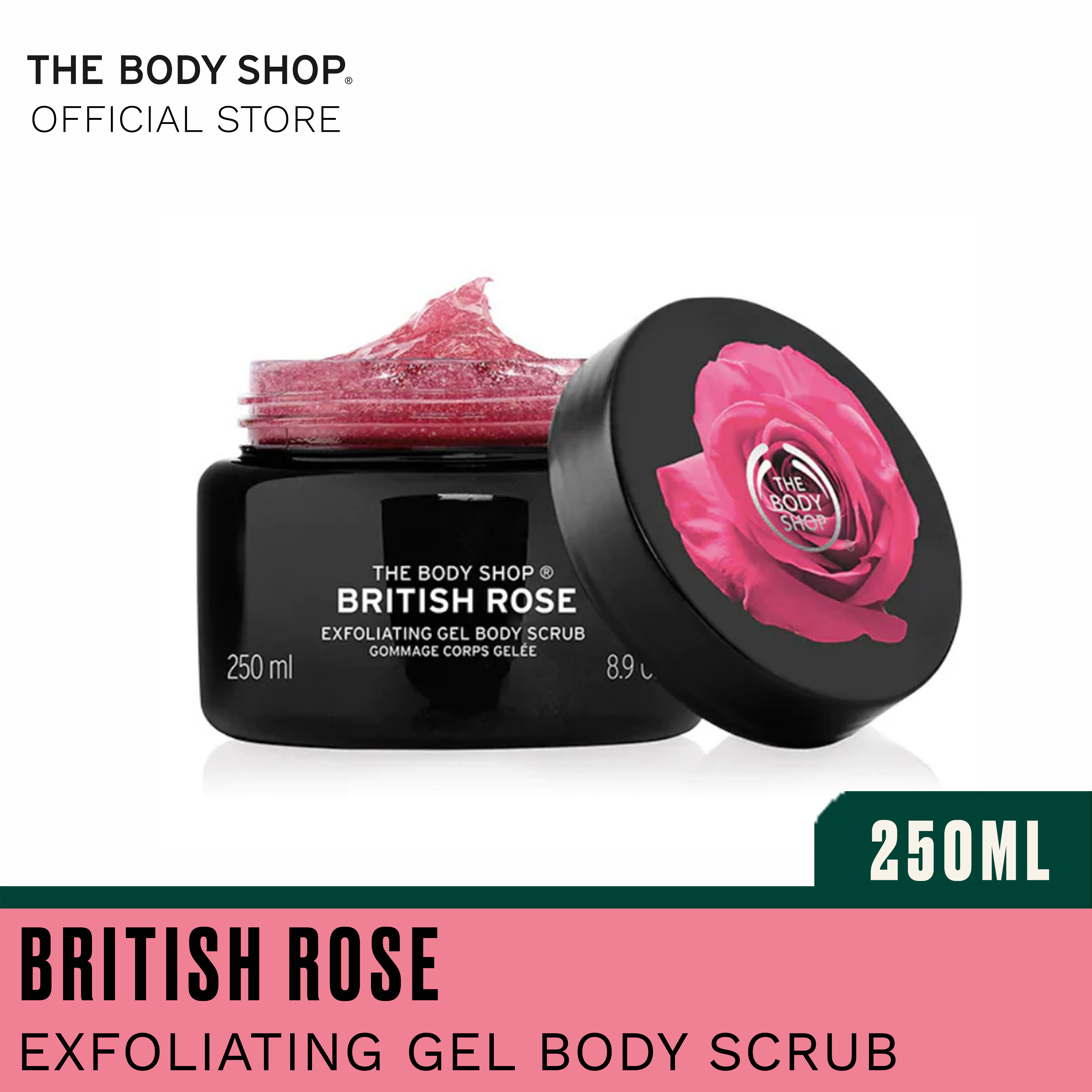 The Body Shop British Rose Exfoliating Gel Body Scrub 250ml Lazada Singapore