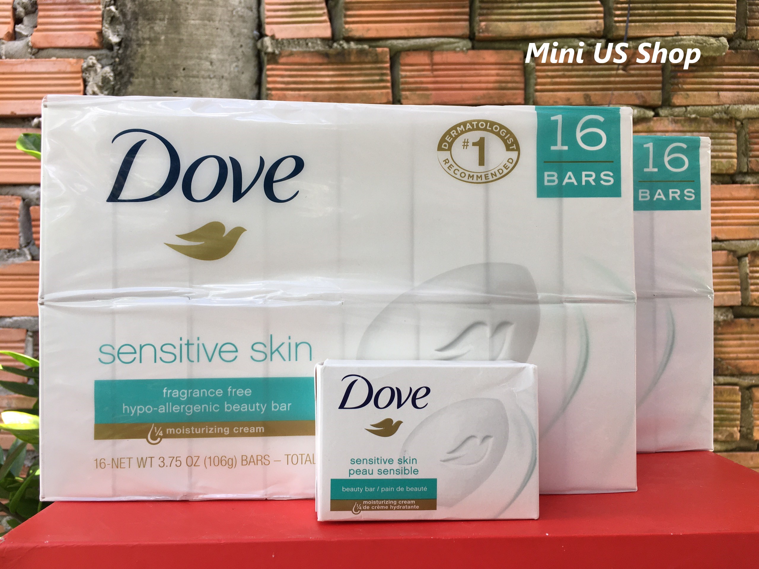 Xà bông cục Dove Sensitive dành cho da nhạy cảm 106gram - Made in USA/CAN 1 đánh giá
