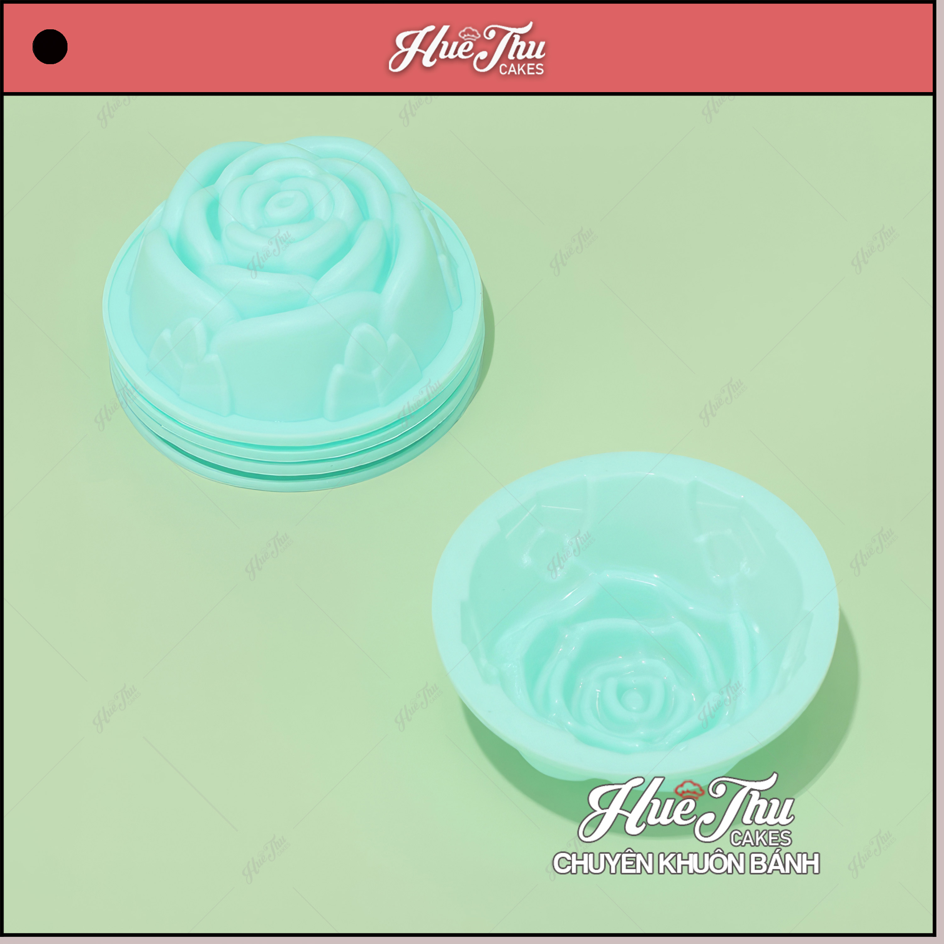 Khuôn silicon Hoa Hồng 7cm làm bánh rau câu 3D 4D bánh da lợn